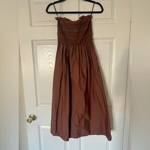 Dust Pink Strapless Dress